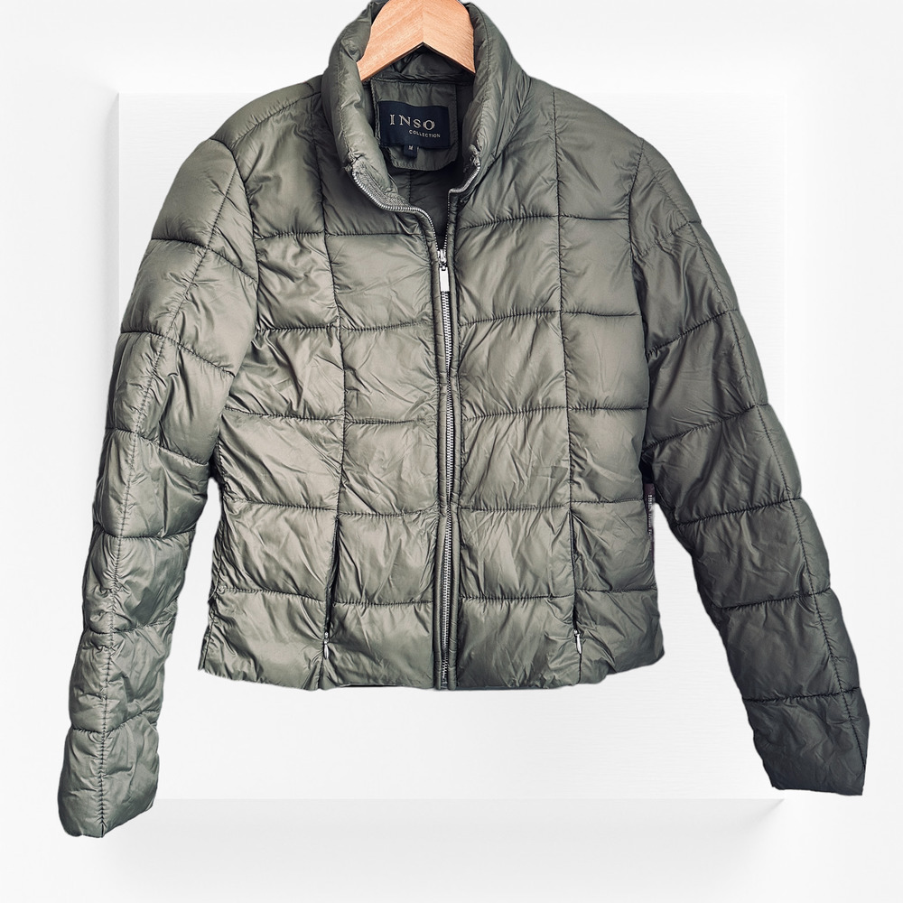 INSO Green Puffer Jacket Size M